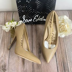 Sam Edelman Danna Classic Nude Leather Pumps